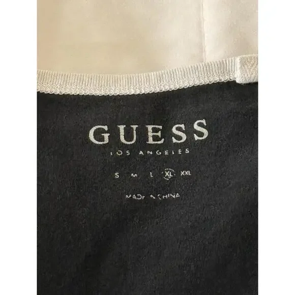 Guess Logo Printed White Tank Top T-Shirt Size X-Large - Picture 5 of 6
